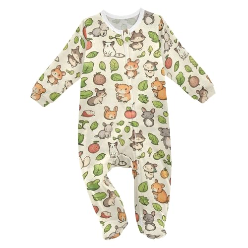 vvfelixl Baby Boys Girl Oneise Sleepers Cute Various Animals Long Sleeve Baby Play One Piece Footies for 6-9 Months