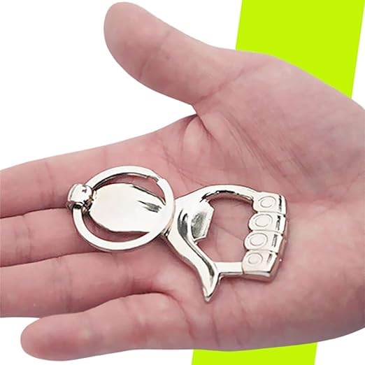Image of Stealodeal Silver Hand Bottle Opener Keychain for Men & Womens