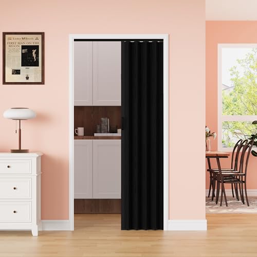 36" x 80" PVC Accordion Door Interior for Doorway, Portable