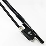 The Piano Guys Carbon Fiber Cello Bow | Full Size 4/4 Bow With Inlaid Ebony Frog & Premium Horse Hair (TPG Sharp Bow, Bruce)