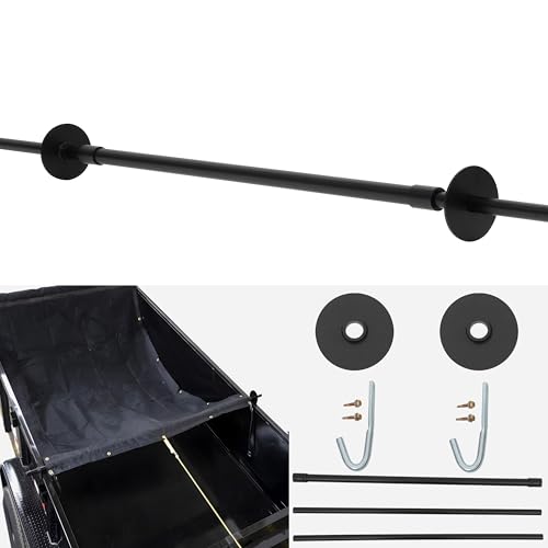 Zhangmengge Wolfwo Dump Trailer Tarp Retention Bar, 100” Extension Tarp Retention Bow Cross Pull Bar with Waterproof Coating, Anti-Sail Tarp Retention Bow, and 2 Lockdown J-Hooks