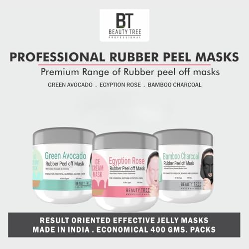 Image of Bamboo Charcoal Rubber Peel off Mask for face 400 gms
