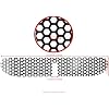 Mesh Fairing Intake Vent Screen Grill for Harley Street Glide, Electra Glide, Tri Glide, FLHX FLHTK 2014-2023, 2 PCS (Black + Chrome)