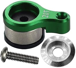 Aluminum 6061-T6 20T Servo Horn with Built-in Spring for Losi 1/18 Mini-T 2.0 2WD Stadium Truck Upgrades - Green