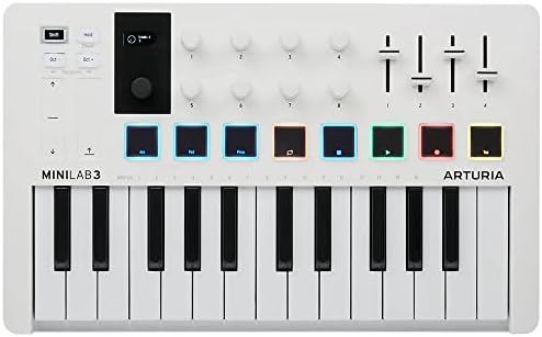 Amazon | Arturia MIDI キーボード コントローラー MiniLab 3 ホワイト 