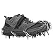 Leapiture 1 Pair Crampons Winter Shoe Traction Spikes Snow Ice Conditions Crampons Ice Grippers Winter Shoes for Hiking Climbing (Gray)