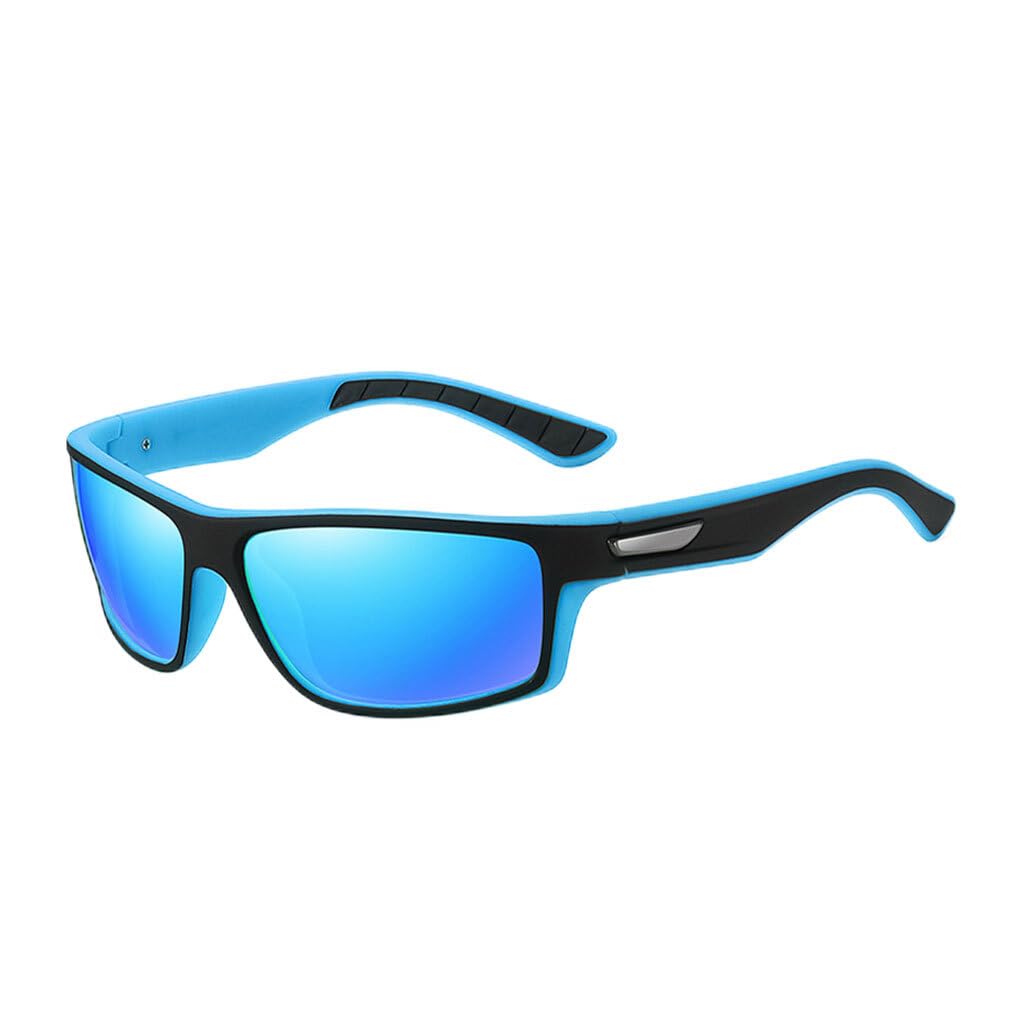 Amslsiu Men's Type 6 Sunglasses Hiking Glasses Riding Eyeglasses Impact Proof Anti-Dazzling Running Mountaineering Golfing Eyewear,