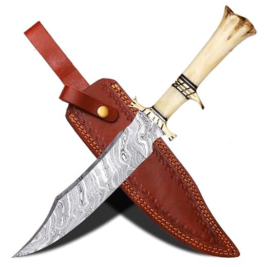 Knives - Custom Handmade Inch knife - Hand Forged Damascus steel Knife - Knife With Sheath - (9871)