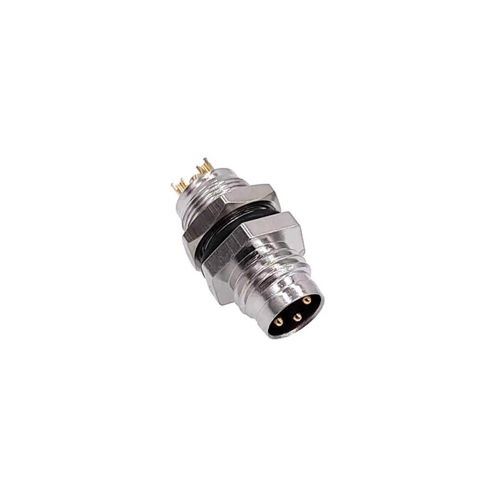 Conector M8 hembra de 3 pines resistente a vibraciones con montaje en panel tipo A 8