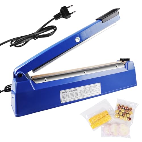 Selladora Bolsas De Plastico, Sellador De Bolsas, Termoselladora, Selladora Térmica Profesional Manual Máquina Selladora De Bolsas para Sellado De Bolsas Máquina De Envoltura Retráctil (L-300mm)