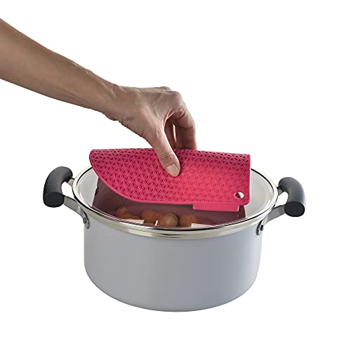 Charles Viancin - Honeycomb Silicone Pot Holder - Withstands Temperatures Up To 220°C / 428°F - Bpa-Free, Plastic Free, Food-Grade Silicone - Dishwasher Safe - Sienna Pink #TOP2
