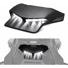 Hood Panel with Light for Ryker, Black Body Panel Kit with LED DRL Auxiliary Light for Can-Am Ryker 900, 600 Sport, and Rally Editions All Models Accessories, Replaces #219400848#219401075