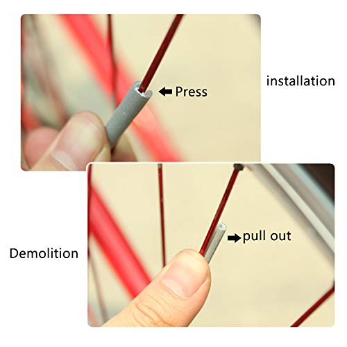 image for NRC&XRC Silver Bike Spoke Reflector Pack of 36 Reflectors Spokes for M