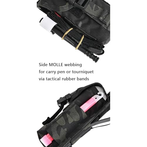 Trousse médicale tactique WLXW robuste pochette IFAK vide à ouverture rapide