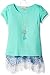 Speechless Big Girls' 2 Piece Printed Lace Trapeze Top with Tee
