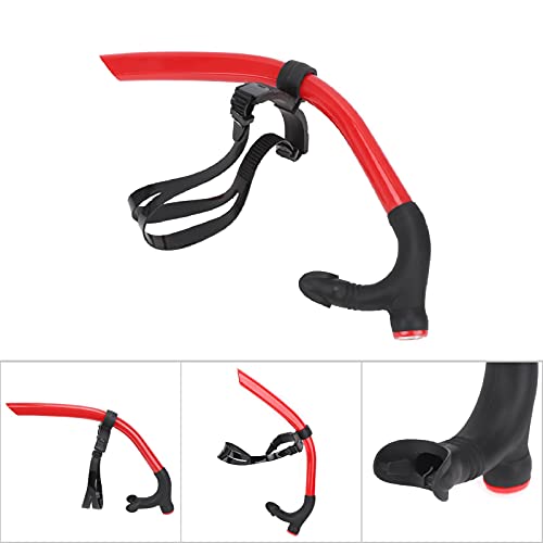 Snorkel de natación frontal para adultos con boquilla ergonómica que evita la fatiga 7