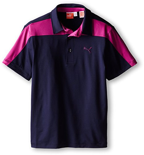 PUMA GOLF Boys Color Block Tech Polo Junior