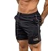 Produktbild ZEZKT-Herren Dehnbar Sporthose, Männer Casual Jogginghose Fitness Motiv Kurze Hose Trainingsshorts Freizeithose Trainingshose Sport Fitness Bodybuilding Jogger Sweatpants Sportwear (2XL, Gold)