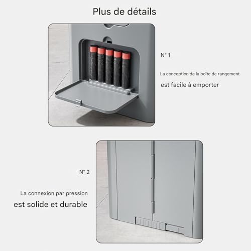 Toilette portable pliable et pot de propreté robuste pour camping - 8