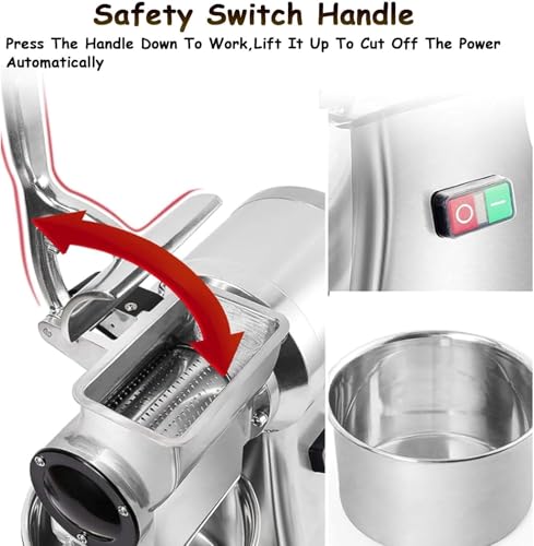 Rallador Eléctrico Comercial 550W Acero Inoxidable miniatura 4