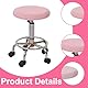 LQIOACU Rosa Hockerbezug Rund 30-36cm, Bezug Hocker Rund Elastischer Hocker Rundbezug, für Runde Oder Quadratische Hocker