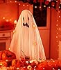 cshare Halloween Stringa Luci Led a Batteria, luci fatate arancioni autunnali, 16.4ft/5m 50LEDs Rame filo Catene Luminose Lucine Fata Luci per decorazioni di Halloween Tetto Finestra Festa(Arancione) #4