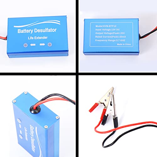 12 Volts Lead Acid Battery Maintainer & Desulfator Battery Life Extender Desulfator