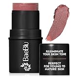 Best Organic 100% Natural Vegan Gluten-Free Cream Blush Stick Cheek Tint, Made in USA by BaeBlu, Cabernet