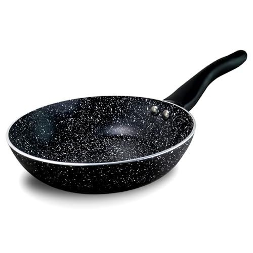 Everypan Speckled Non Stick Frying Pan - Chemical Free & Toxin Free Non-Stick Skillet,Cool Touch Silicone-Coated Non-Slip Handle, Small Frying pan for Induction, Marble Effect Frying Pan (20 cm)