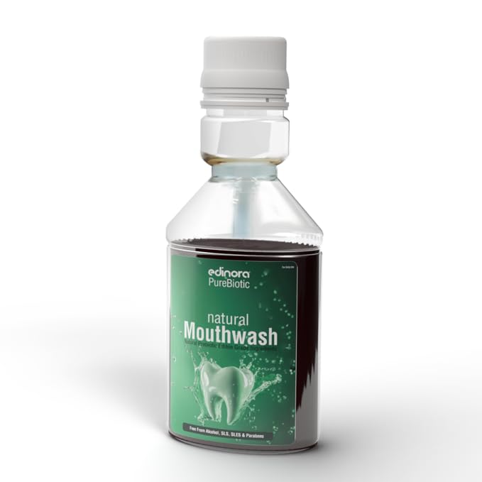 PureBiotic Natural Mouthwash | Fresh Breath, Oral Microbiome Friendly | Free From Alcohol, SLS, SLES & Paraben | 200ml