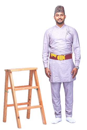 Men's Daura Suruwal. Nepali Men's National Dress. Daura Suruwal. Wool Blend for All weater Comfortable wear.