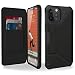 Produktbild Urban Armor Gear Metropolis Folio Hülle Apple iPhone 12 Pro Max (6,7"" Zoll) Klapphülle [Wireless Charging (Qi) kompatibles Cover, Case mit Standfunktion & Kartenfächern] Satin ARMR schwarz