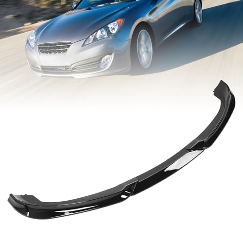 Kit divisor de labios de parachoques delantero negro brillante PP Genesis Coupe 2010-2012 2
