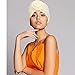 SATINIOR 4 Pieces Head Wraps for Black Women African Turbans Pre Tied Turban Chemo Headwear Cancer Head Wrap Hair Loss Cap(White, Black, Blue, Camel)