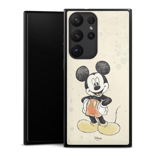 Coque Samsung S23 Ultra flexible pour éviter les rayures motif aquarelle Mickey Minnie
