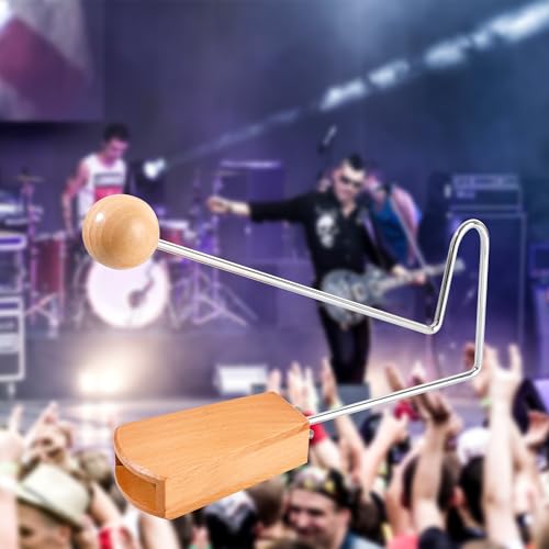 Wirmevi WIR24081901 Vibraslap, Percussion Instrument, Latin Hand Percussion Instrument, Easy To Use Handheld Rattling Sound Effect thumb #2