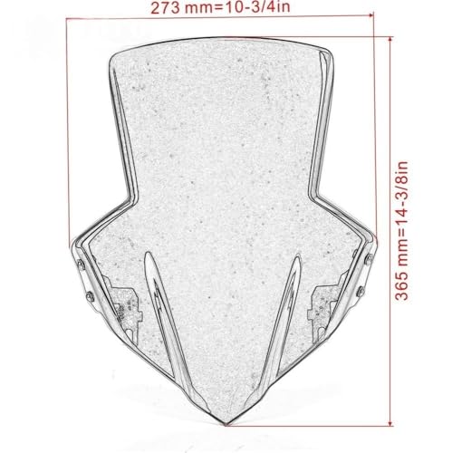 Pare-brise réglable moto CB650F saute-vent adaptable de 2014 à 2021