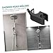 Veemoon Shower Tube Hook Shower Slide Bar Clamp Shower Head Bracket Wall Mount Abs Material 360 Rotation No Extra Tools Required