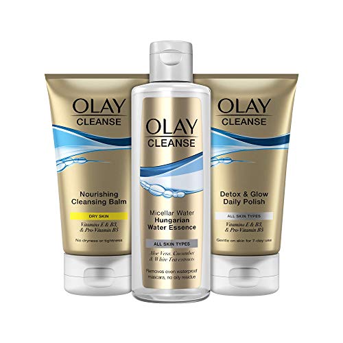 Olay Cleansing Kit: Cleanse Balm 150ml, Micellar Water 237ml, Daily Polish 150ml