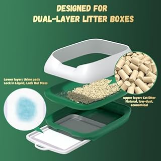 IMMCUTE Zeolite Litter Pellets, 9lb Bag Lasts 60 Days, Odor Control Cat Litter Pellets with Extra 10 Ct Pee Pads, Non Clumping Cat Litter, Low-Tracking, Unscented