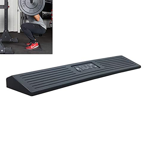 TSTS Barbell Full Squat Block Heel Lift Wedge Solid Rubber Squat Ramp, Calf Stretcher, Improve Lower Leg Strength, Stability, Incline Wedge, Knee Pad, Back Support, Footrest Cushion, Physical Therapy