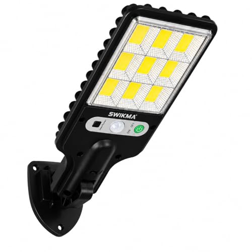 Image of SENTI 180W 10000LM Premium Solar Motion Sensor Wall Light | Outdoor Waterproof LED Light | Auto On /Off | IP65 Wireless Security Light for Garden, Gate, Balcony, Terrace & Pathway