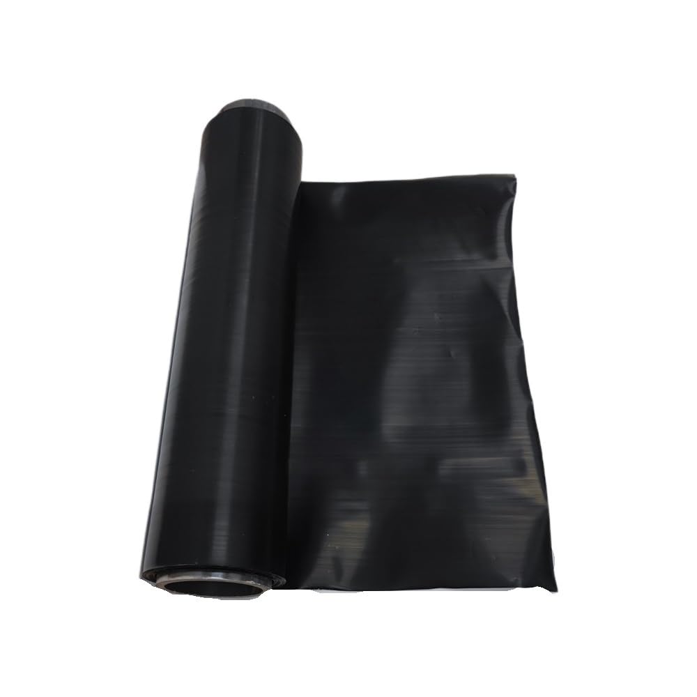 Foglio in PTFE nero ad alta resistenza alle alte temperature for stampaggio a compressione ed estrusione, lunghezza 0,5 m, 1 pz.(0.1x300x500mm)