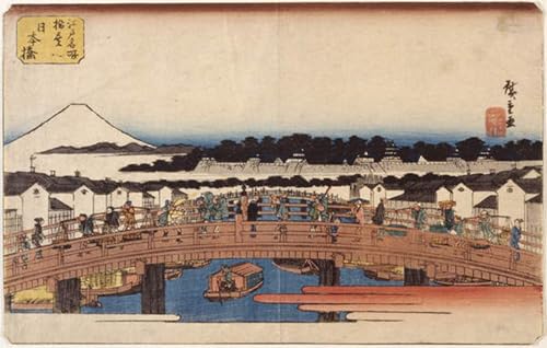 Nihonbashi Utagawa Hiroshige affiche toile 60x90cm estampe japonaise ukiyo-e pour salon