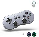 8Bitdo Sn30 Pro Wireless Bluetooth Controller, Hall Effect Joystick Update, Retro Gamepad for Switch/Switch 2, PC, Steam Deck, Android, Raspberry PI, iPhone, iPad, macOS and Apple TV (Gray Edition)