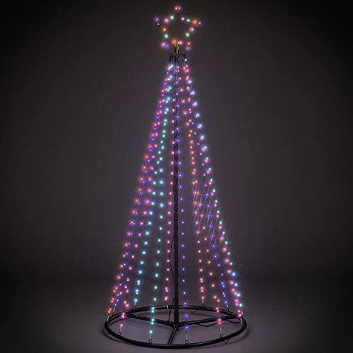Dawsons Living Christmas Cone Tree Light Up Multi Colour LED Pyramid