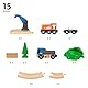 BRIO World – 36028 Starterset Güterzug mit Kran A | Zugset für Kinder ab 3 Jahren