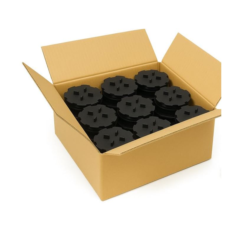 Lot de 320 plots réglables 10 à 15 mm dalle et carrelage McCover Noir
