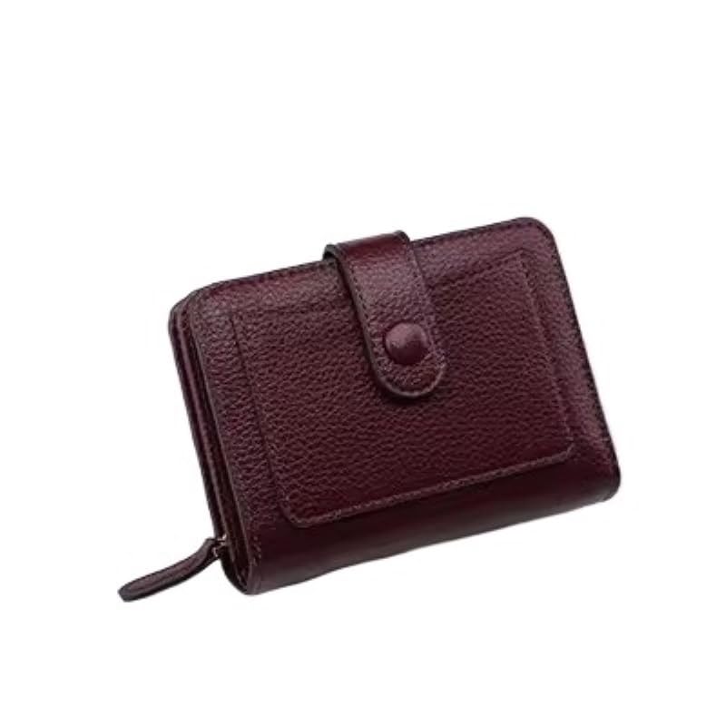 Women Wallets Luxury Small Mini Coin Purse Hasp Card Holder Lady Wallet Zipper Female Leather Buckle(D)