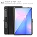ZtotopCases for Samsung Galaxy Tab S10 FE Plus 5G 13.1 Inch 2025(SM-X620/SM-X626B), Multi-Angle Viewing Protective Cover with Pocket, Auto Sleep/Wake,Black